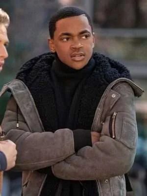 Tariq St Patrick Power Book II Ghost Shearling Jacket