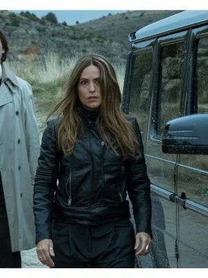 Money Heist Black Raquel Murillo Leather Jacket