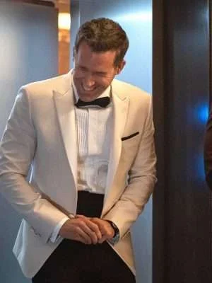Alternative view of Ryan Reynolds Red Notice White Blazer