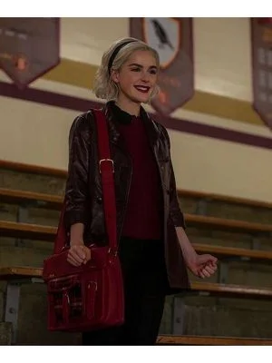 Chilling Adventures Of Sabrina Kiernan Shipka Leather Coat
