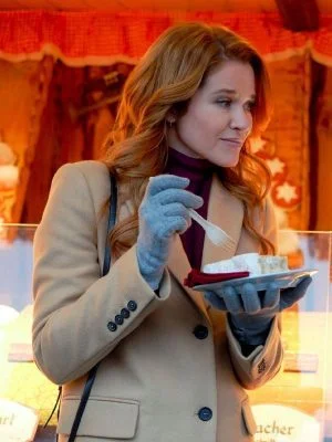 Christmas in Vienna Sarah Drew Trench Coat