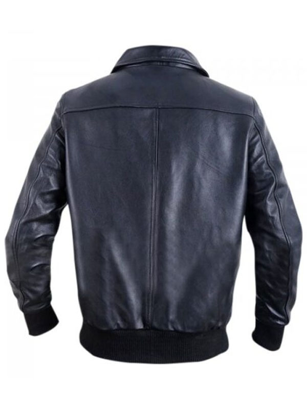 Singer Noel Gallagher Black Leather Jacket