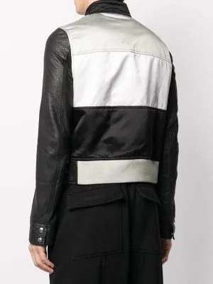 Alternative view of Men's Slim Fit Biker Leather Jacket