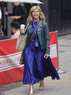 Kate Garraway Biker Leather Jacket