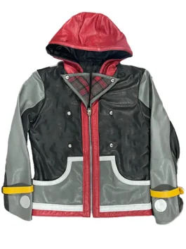 Men’s Sora Kingdom Hearts Biker Leather Jacket
