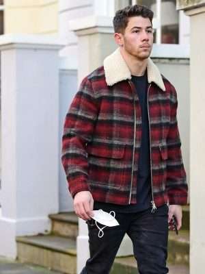 Alternative view of London Street Style Nick Jonas Plaid Jacket