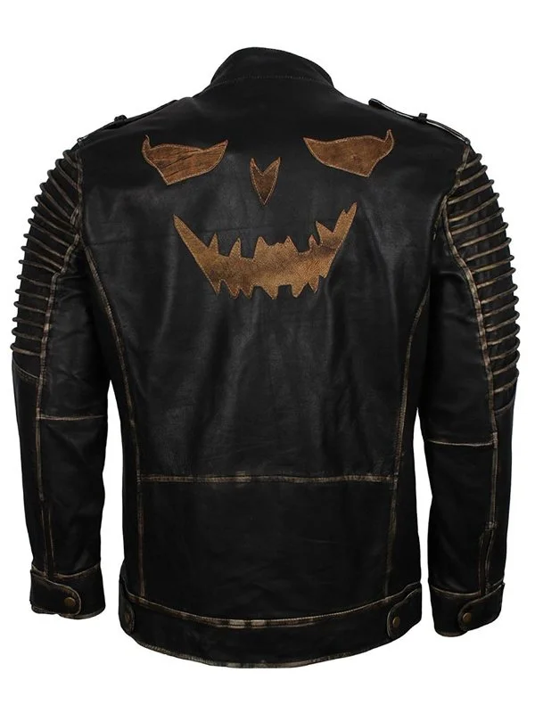 Suicide Squad Joker Black Leather Jacket