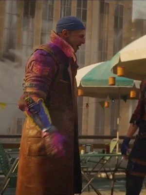 Alternative view of Suicide Squad Captain Boomerang Brown Coat