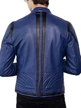 Superman Blue Leather Jacket For Men