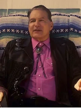 The Last Drive-In Joe Bob Briggs Fringe Jacket front pose