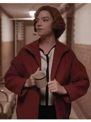 The Queen’s Gambit Beth Harmon Red Coat