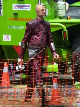 Thor Love and Thunder Sean Gunn Red Jacket back