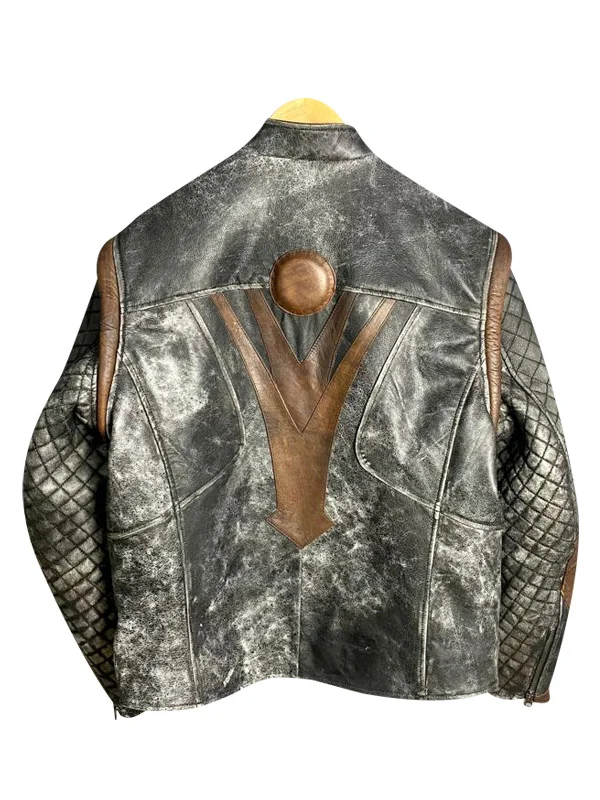 Thor Vintage Moto Quilted Leather Jacket