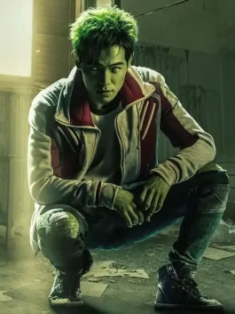 Titans Gar Logan Bomber Jacket side pose