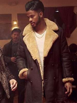 Superfly Trevor Jackson Shearling Coat