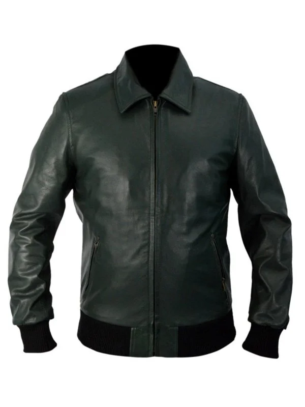 Arrow Oliver Queen Black Bomber Jacket