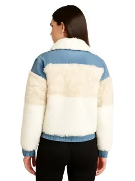Dash & Lily Sofia Denim Fur Jacket