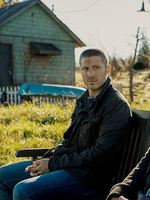 Midnight Mass 2021 Zach Gilford Black Cotton Jacket