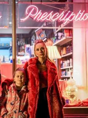 Tv-Series-Ted-Lasso-Keeley-Jones-Juno-Temple-Long-Red-Vegan-Fur-Coat