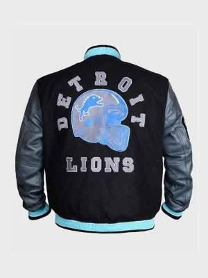 Alternative view of Venom 2 Eddie Brock Detroit Lions Jacket