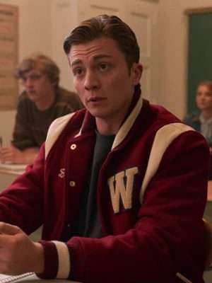 Alternative view of Brad Lewis I Am Not Okay with This Letterman Jacket