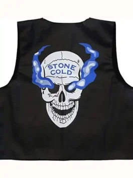 WWE Stone Cold Steve Austin Skull Vest back