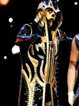 WWE Wrestler Gold Dust Coat back pose