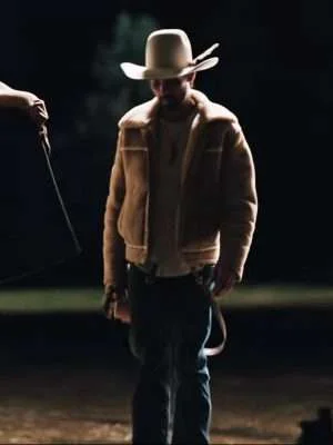 Yellowstone S04 Walker Brown Shearling Jacket