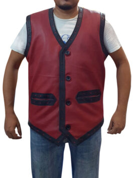 Warriors Movie Brown Biker Leather Vest