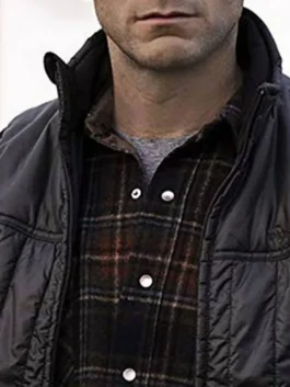 Wes Bentley Yellowstone Black Vest back