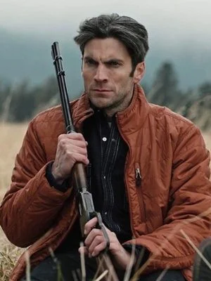 Wes Bentley Yellowstone Brown Parachute Jacket