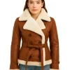 Women’s Shearling Brown Jacket