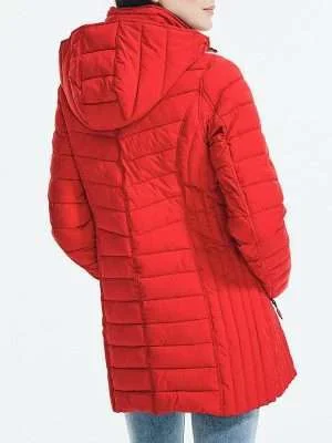Alternative view of Women's Red Quilted Coat