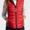 Women's Red Puffer Vest