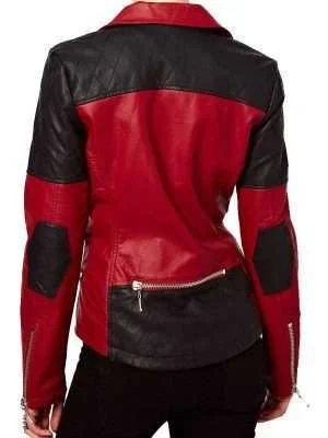 Alternative view of Stylish Motorcycle Red and Black Leather Jacket