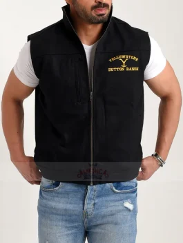 Yellowstone John Dutton Wool Vest (front)