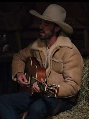 Alternative view of Yellowstone S04 Walker Brown Shearling Jacket