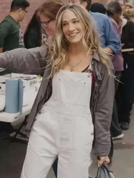 and-just-like-that-carrie-bradshaw-white-denim-overalls