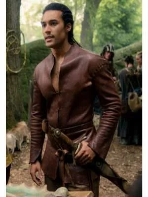 Cursed Devon Terrell Brown Leather Jacket