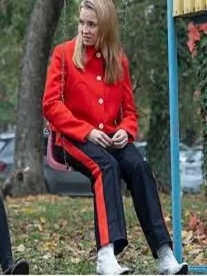 Alternative view of Killing Eve S03 Villanelle Red Jacket