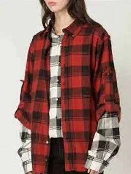 emily-in-paris-emily-cooper-red-plaid-shirt
