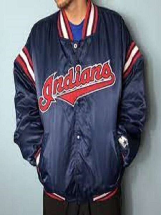 Veste Starter Vintage Cleveland Guardians Baseball Années 90 - Taille L