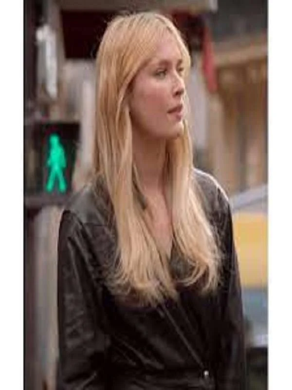 Emily in Paris Camille Razat Leather Coat - Image 2