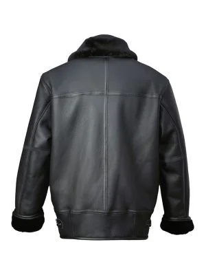 Alternative view of Men Black Aircraft Shearling Jacket