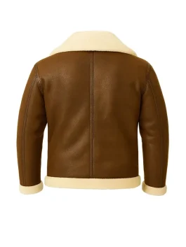 Men’s Shearling Brown Leather Jacket