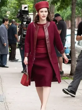 rachel-brosnahan-the-marvelous-mrs-maisel-maroon-coat