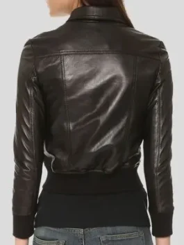 womens-black-leather-bomber-jacket
