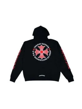 Unisex Plus Cross Black Hoodie