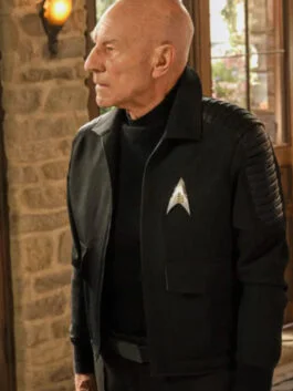 Jean luc Picard Star Trek Black Jacket