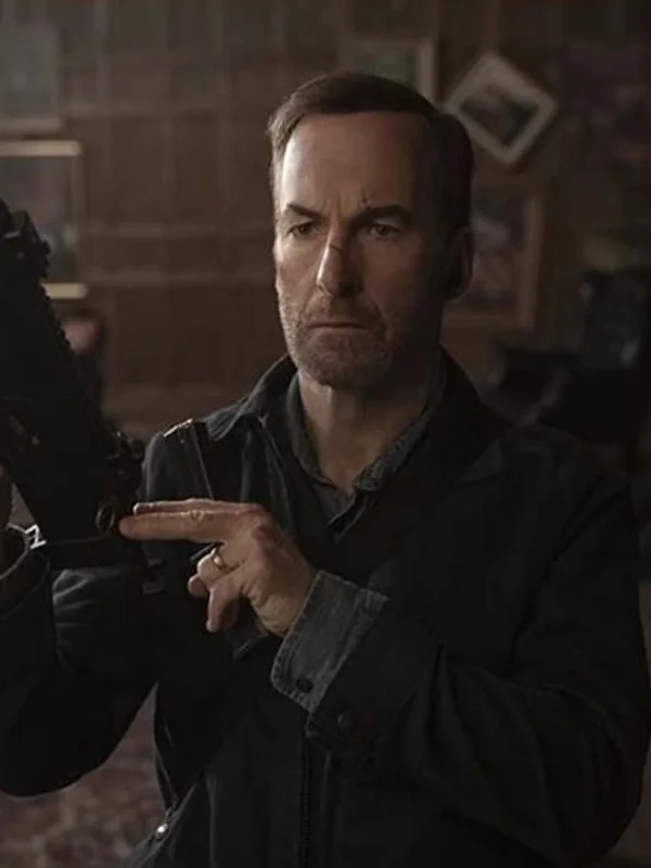 Nobody Bob Odenkirk Black Cotton Jacket